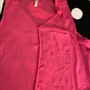 Pink shirt in front long in back top